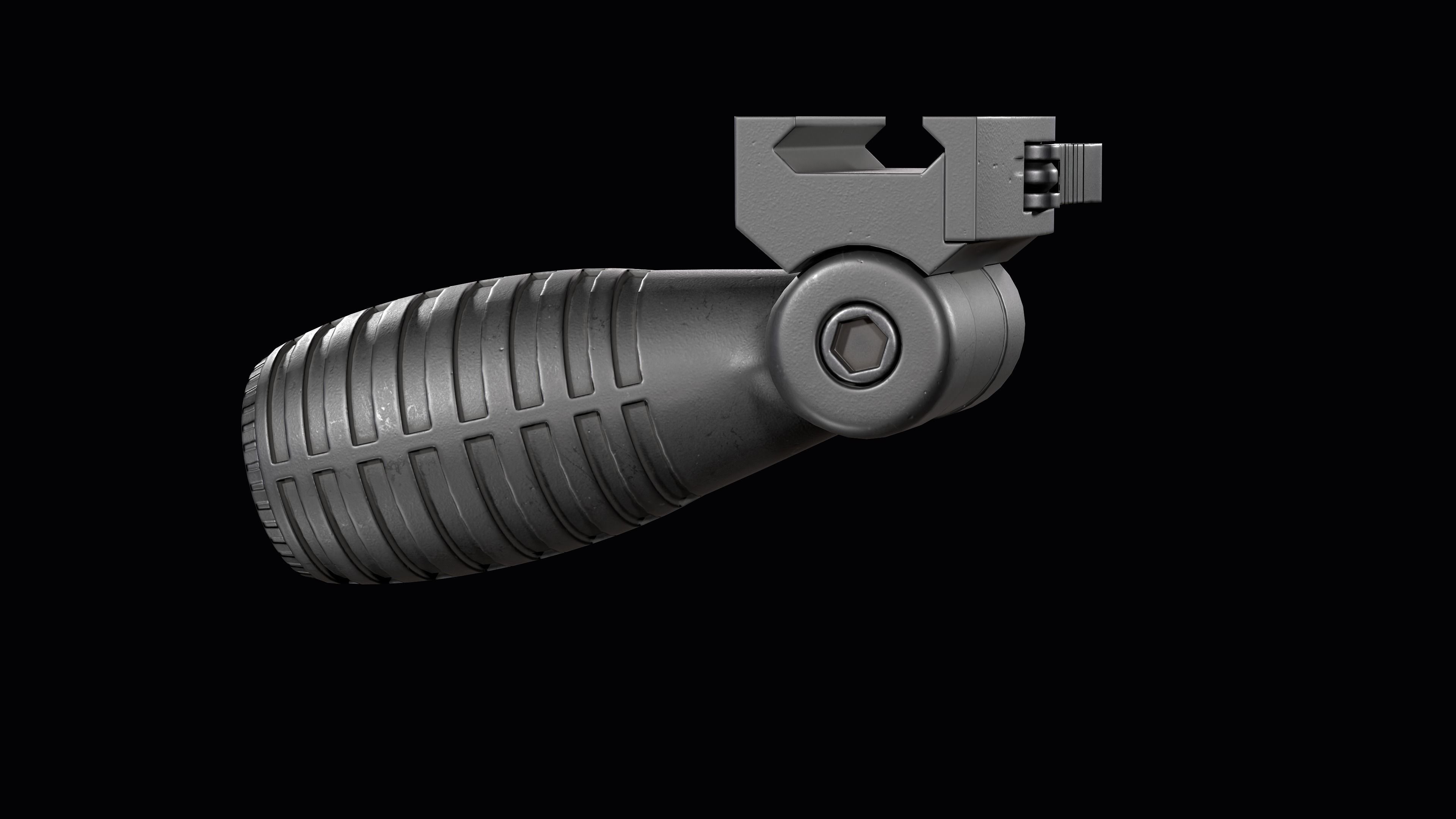 FAB DEFENSE T FS Tactical Horizontal Vertical Grip Low-poly 3D model_14