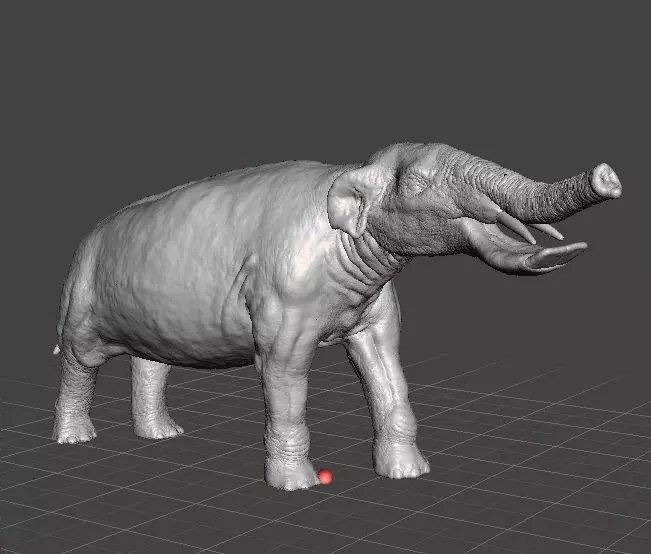 PLATYBELODON FIGURE MINIATURE MODEL CREATURE MONSTER DND RPG 3D print model_0