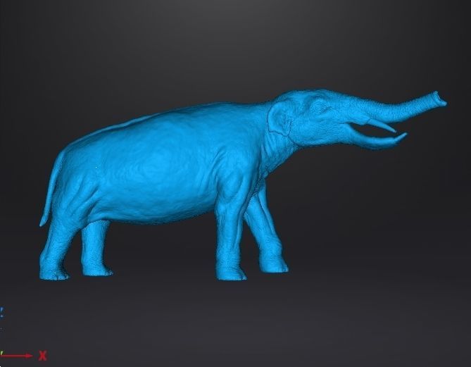 PLATYBELODON FIGURE MINIATURE MODEL CREATURE MONSTER DND RPG 3D print model_8