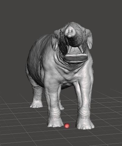 PLATYBELODON FIGURE MINIATURE MODEL CREATURE MONSTER DND RPG 3D print model_5