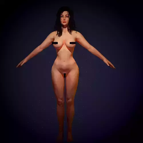 Female Game Ready 3d Model