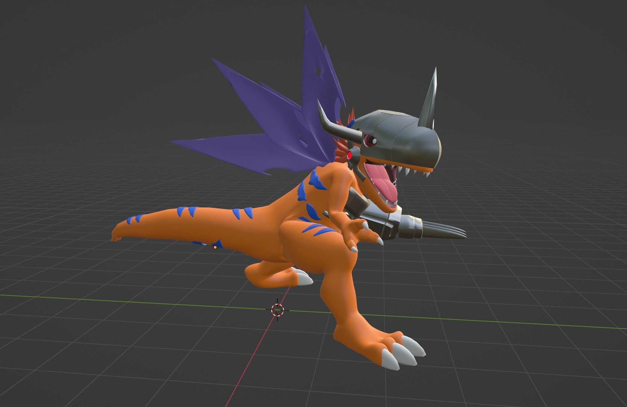 MetalGreymon - Digimon 3D model_8