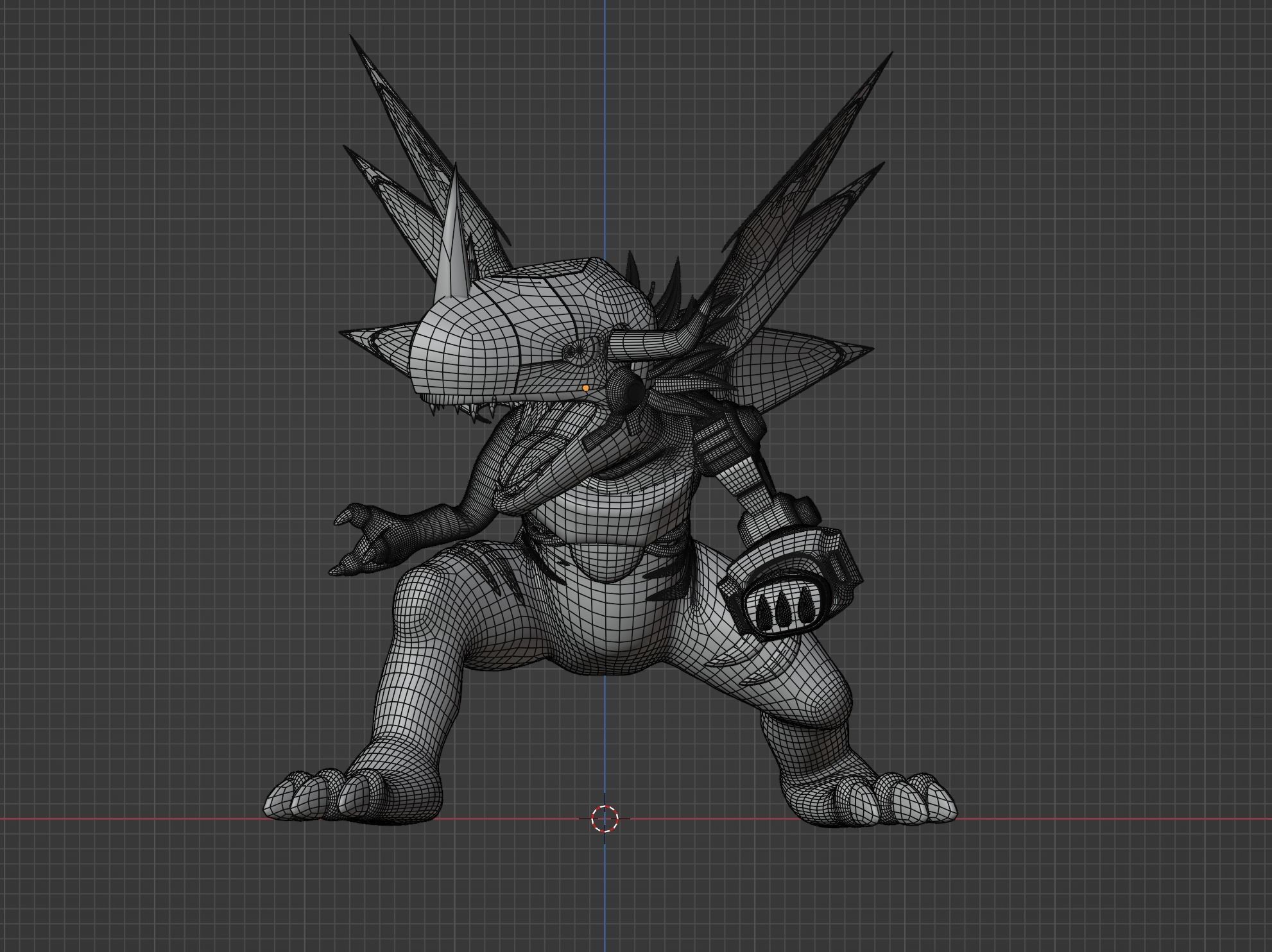MetalGreymon - Digimon 3D model_10