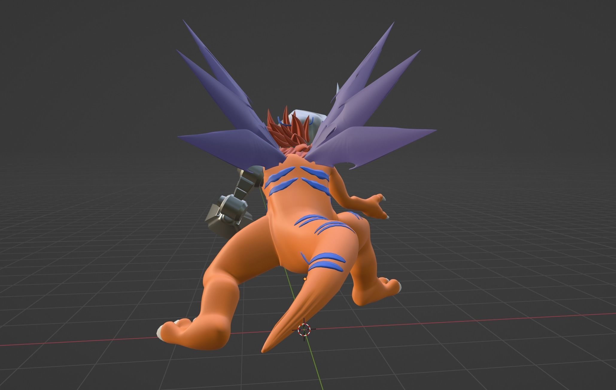 MetalGreymon - Digimon 3D model_7