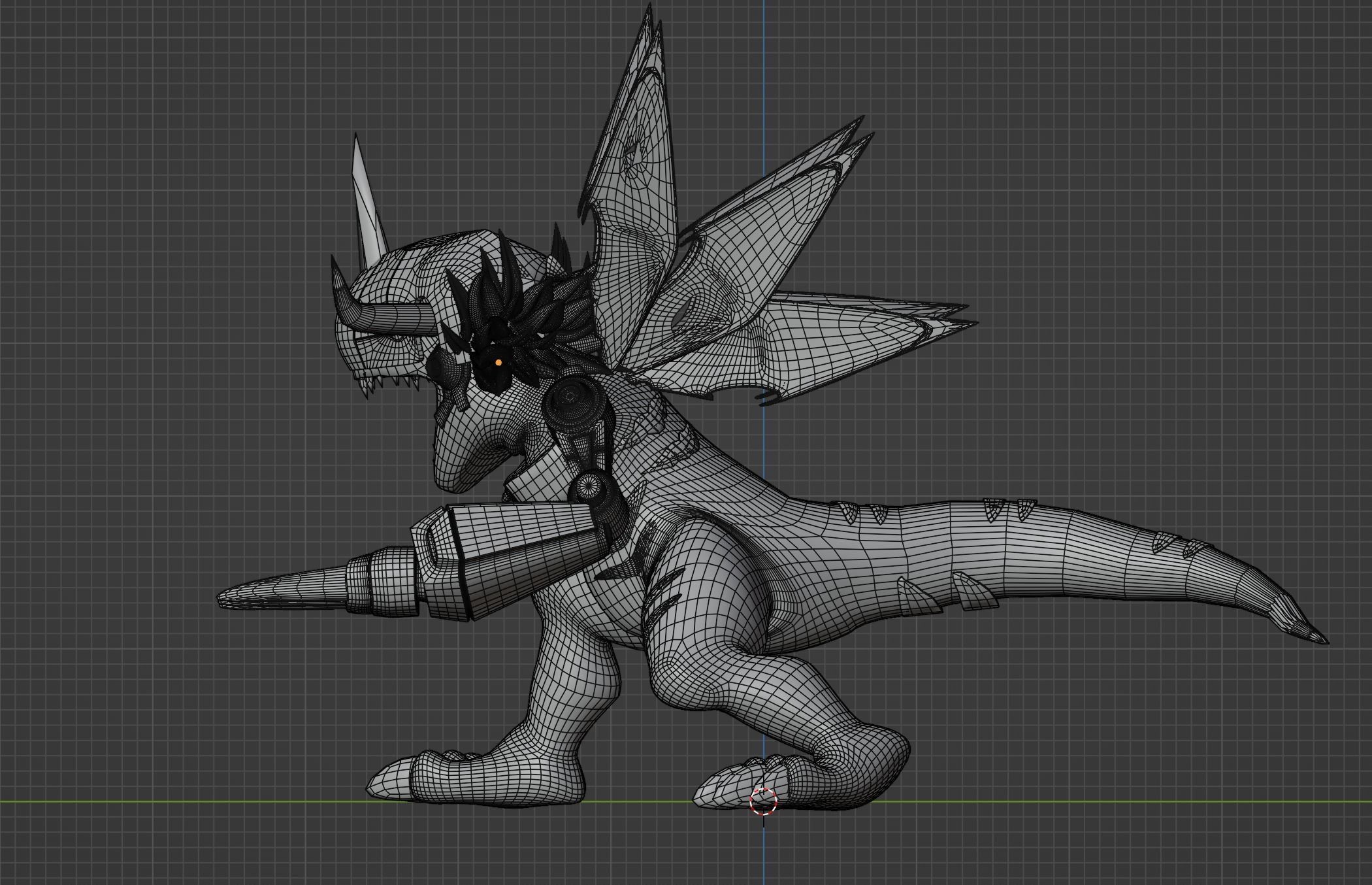 MetalGreymon - Digimon 3D model_11