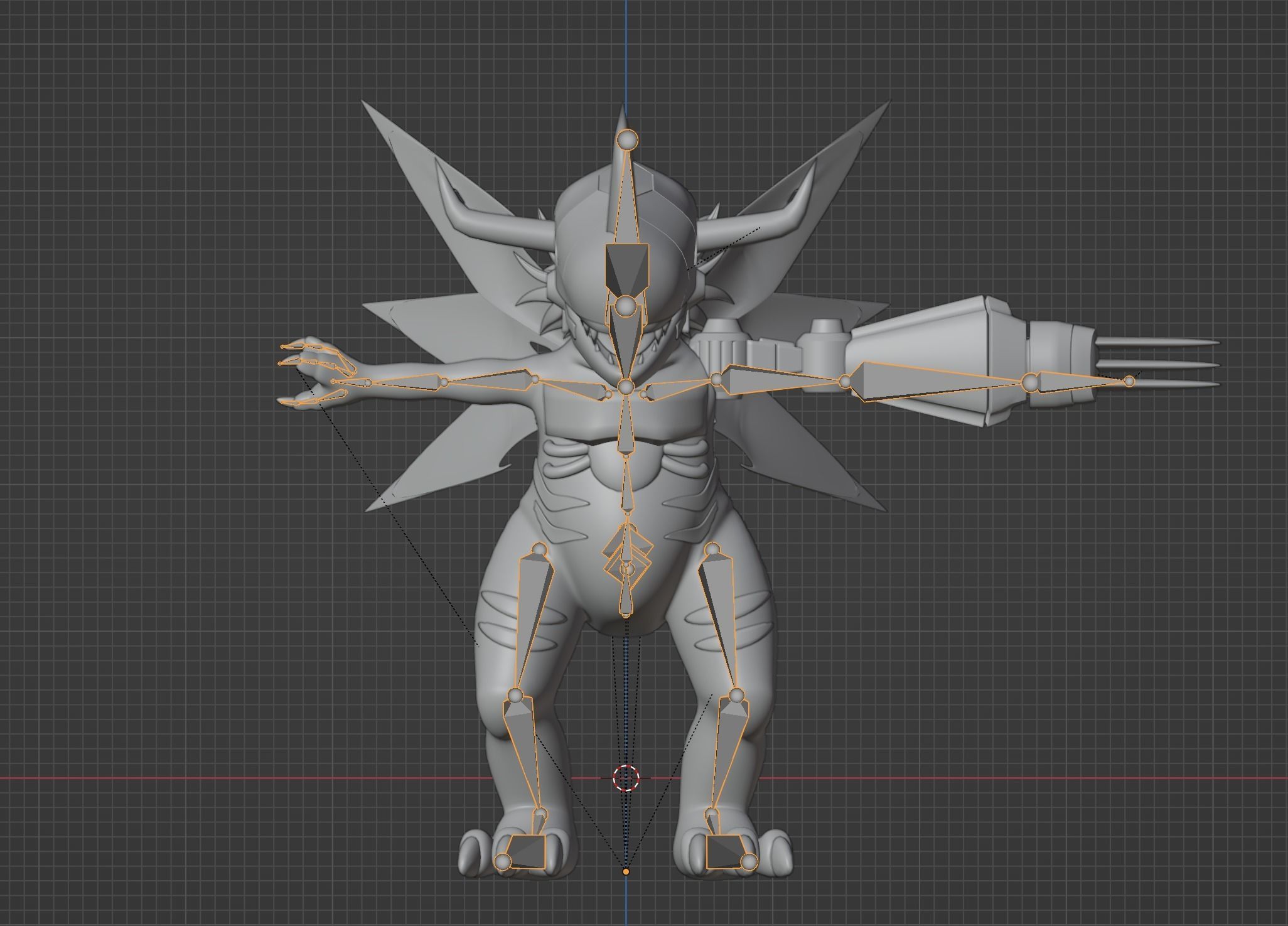 MetalGreymon - Digimon 3D model_15