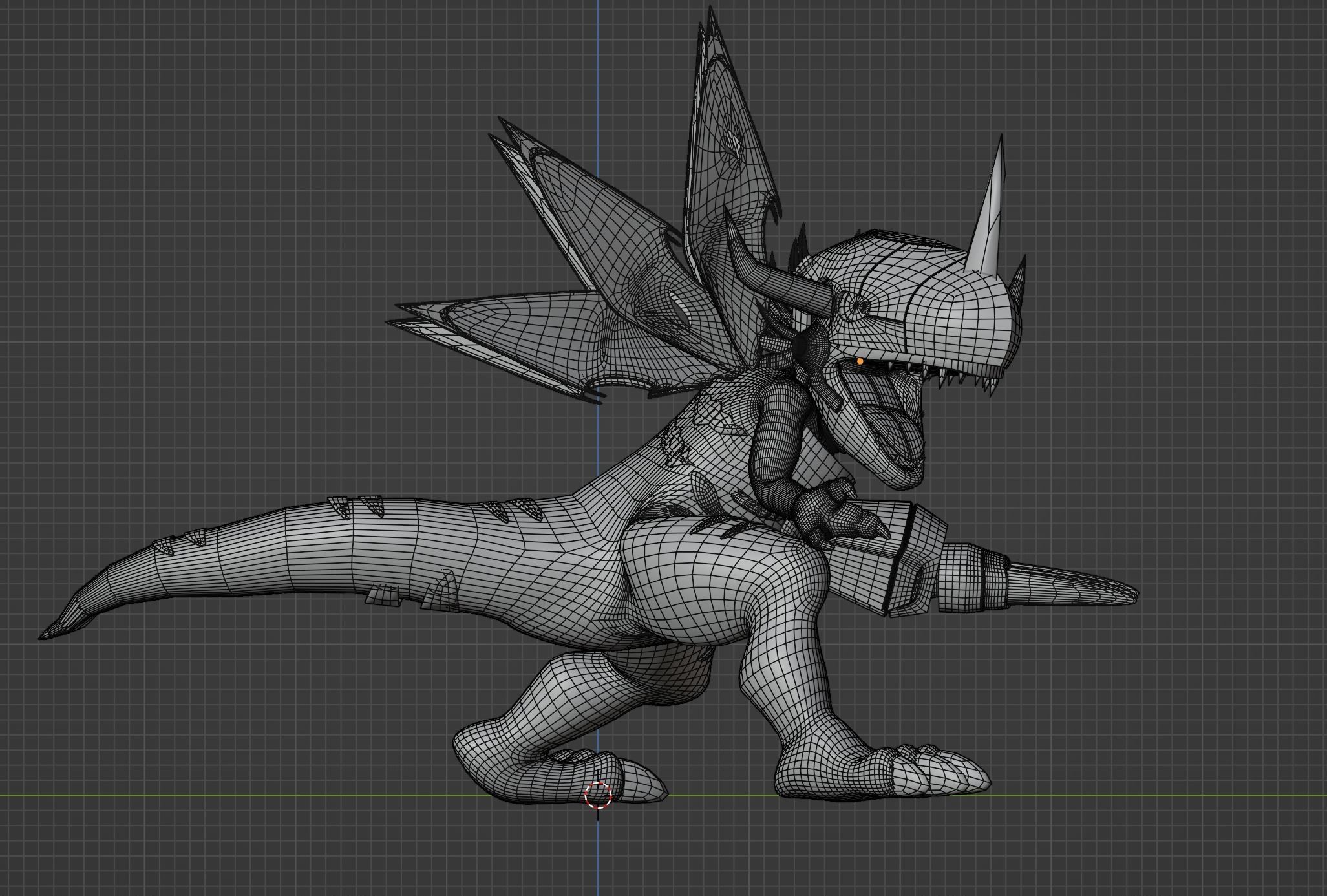 MetalGreymon - Digimon 3D model_13