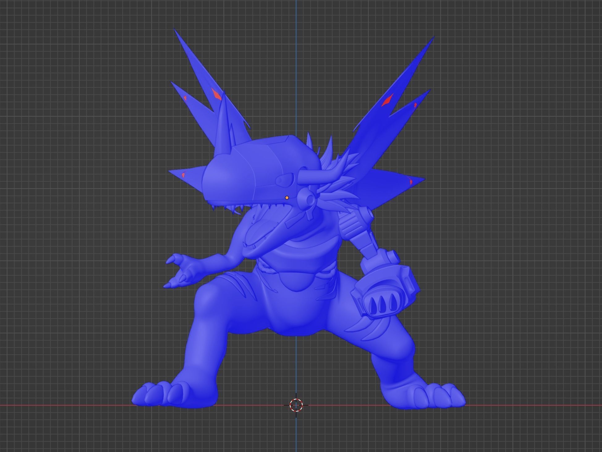 MetalGreymon - Digimon 3D model_16