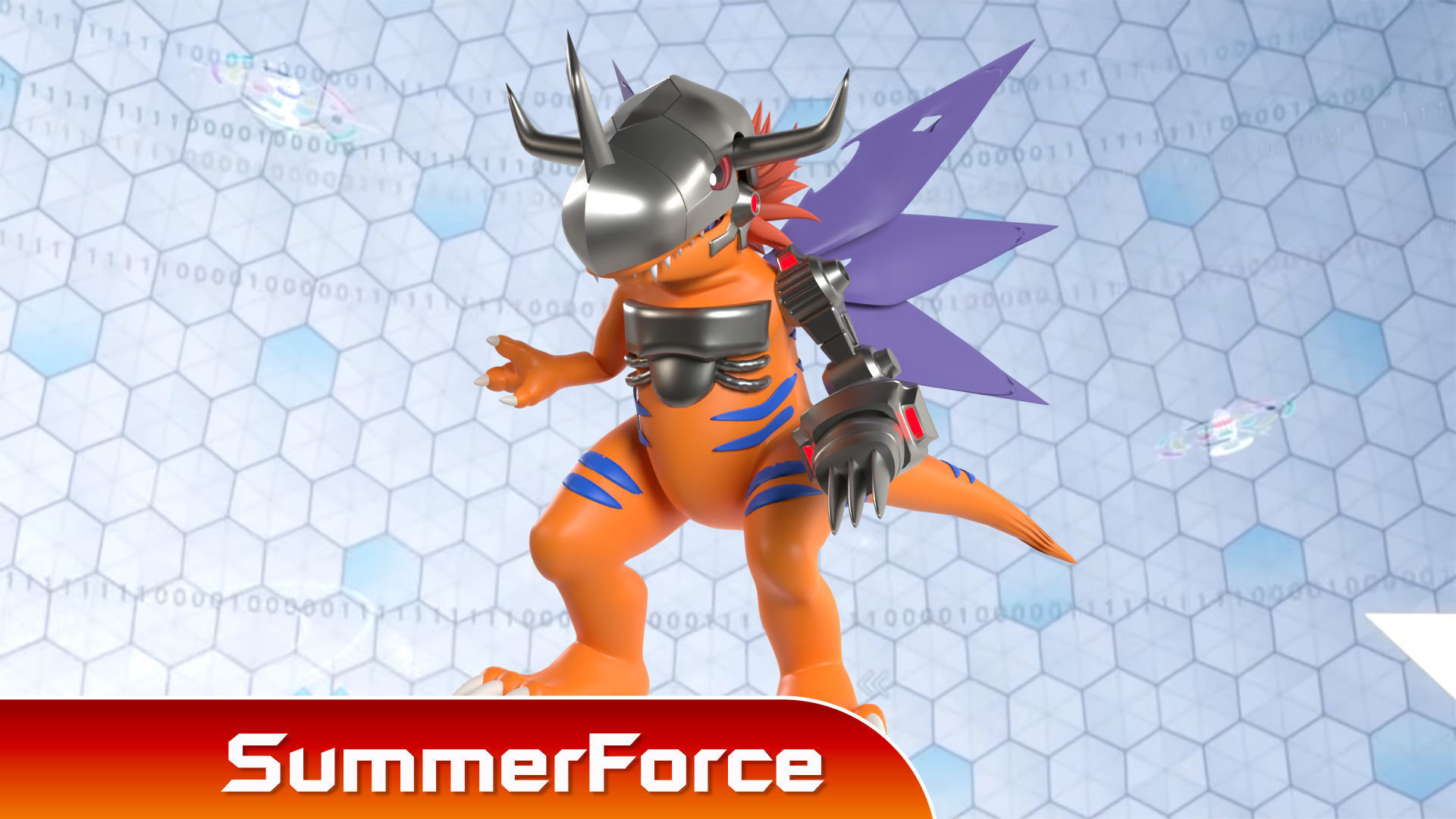 MetalGreymon - Digimon 3D model_3