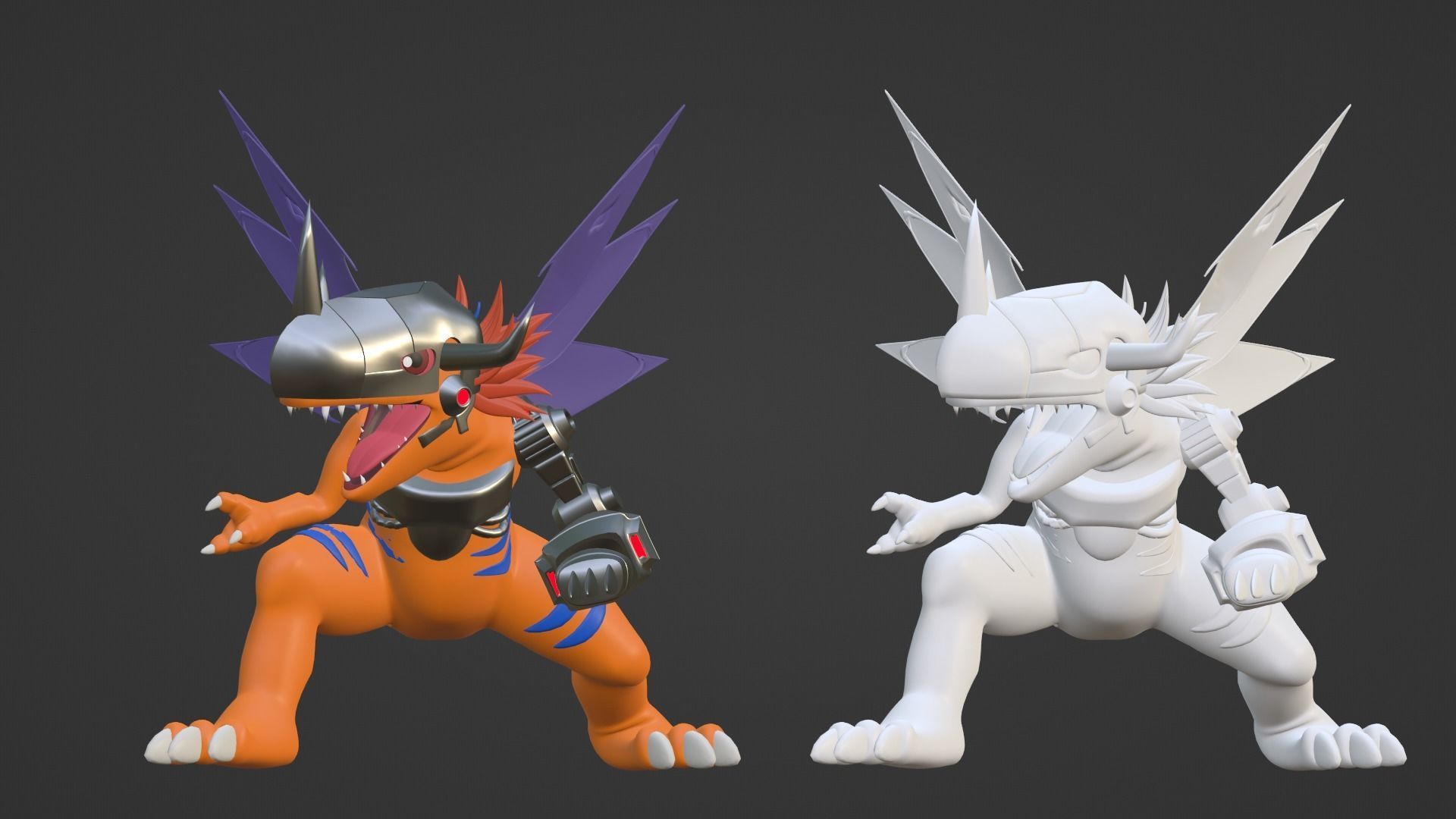 MetalGreymon - Digimon 3D model_17