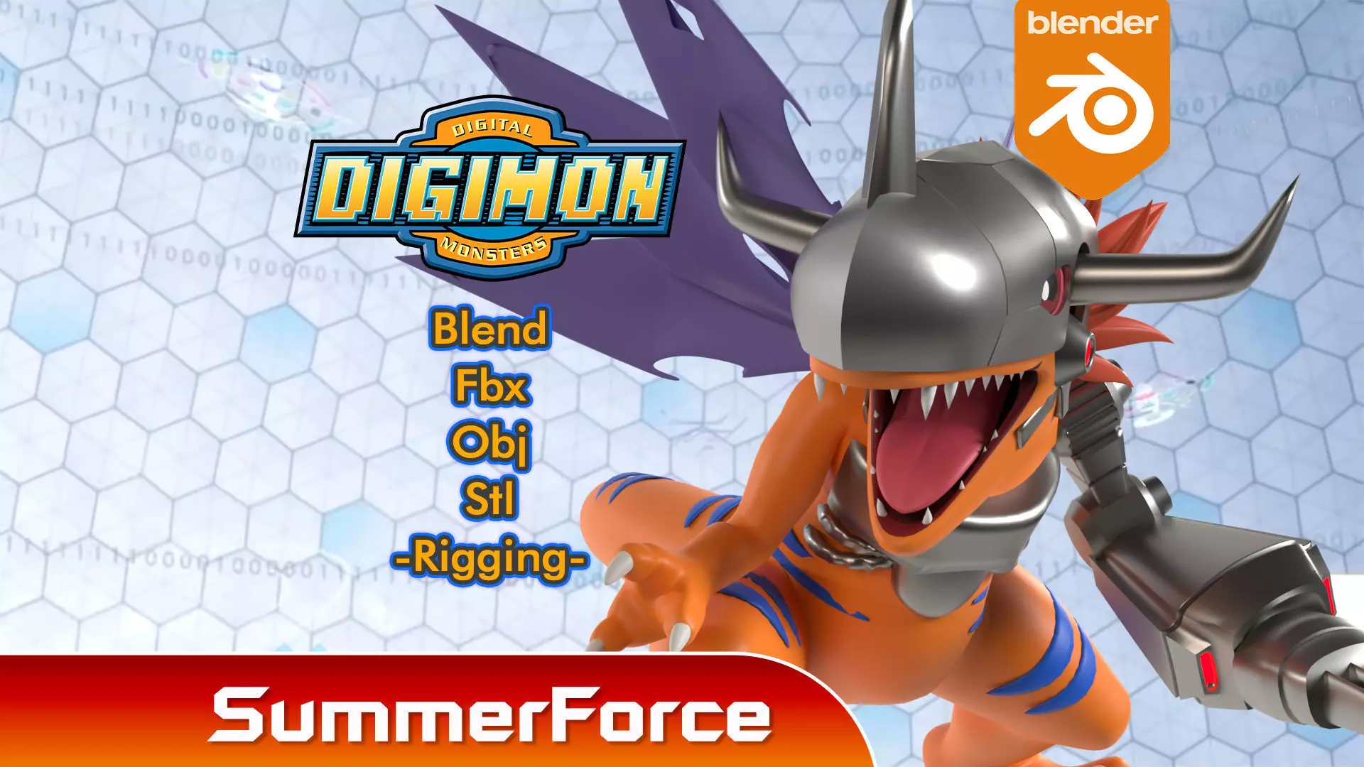 MetalGreymon - Digimon 3D model_0