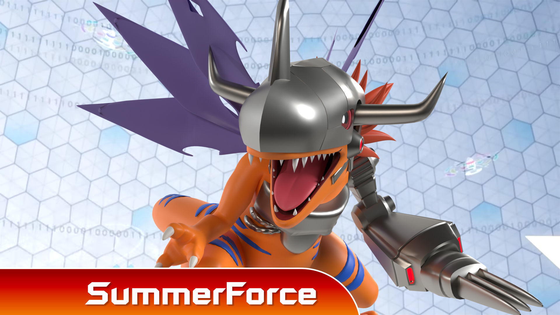 MetalGreymon - Digimon 3D model_1