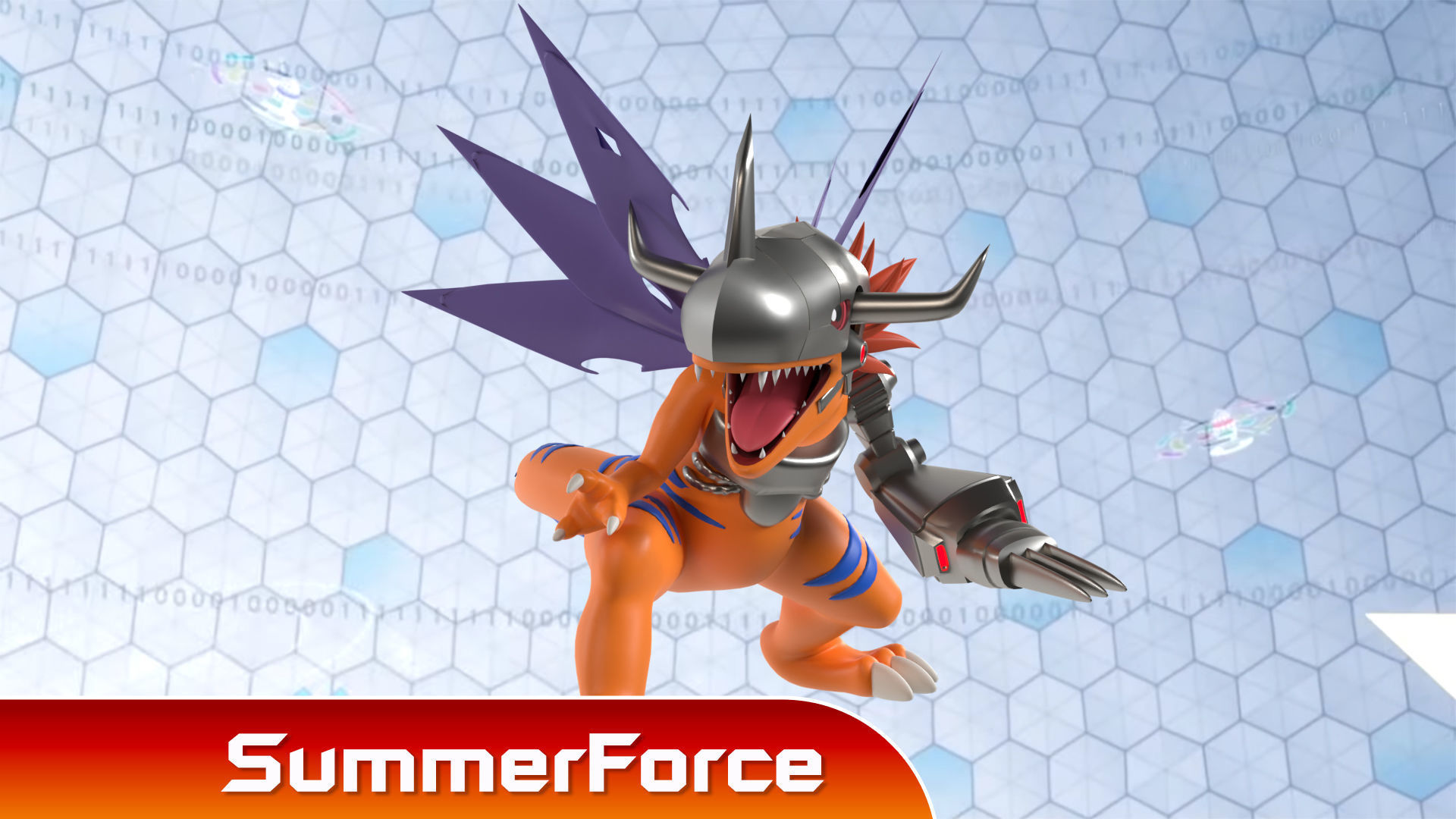 MetalGreymon - Digimon 3D model_2