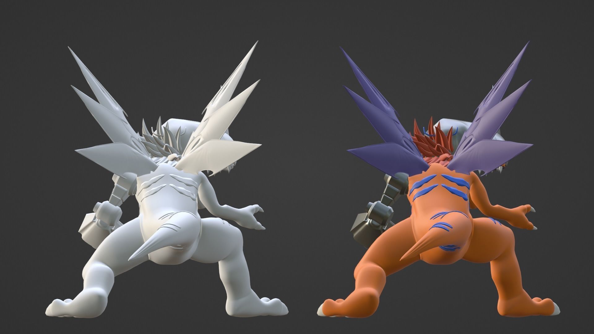 MetalGreymon - Digimon 3D model_18