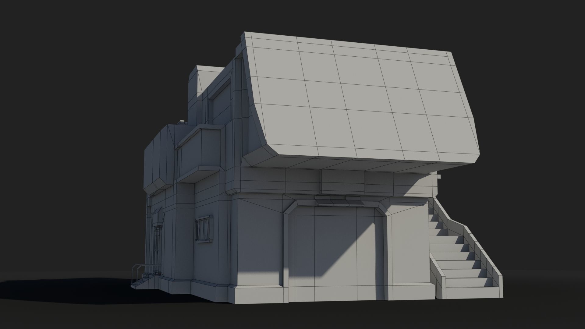 Sci-Fi Industrial x10 Low-poly 3D model_6