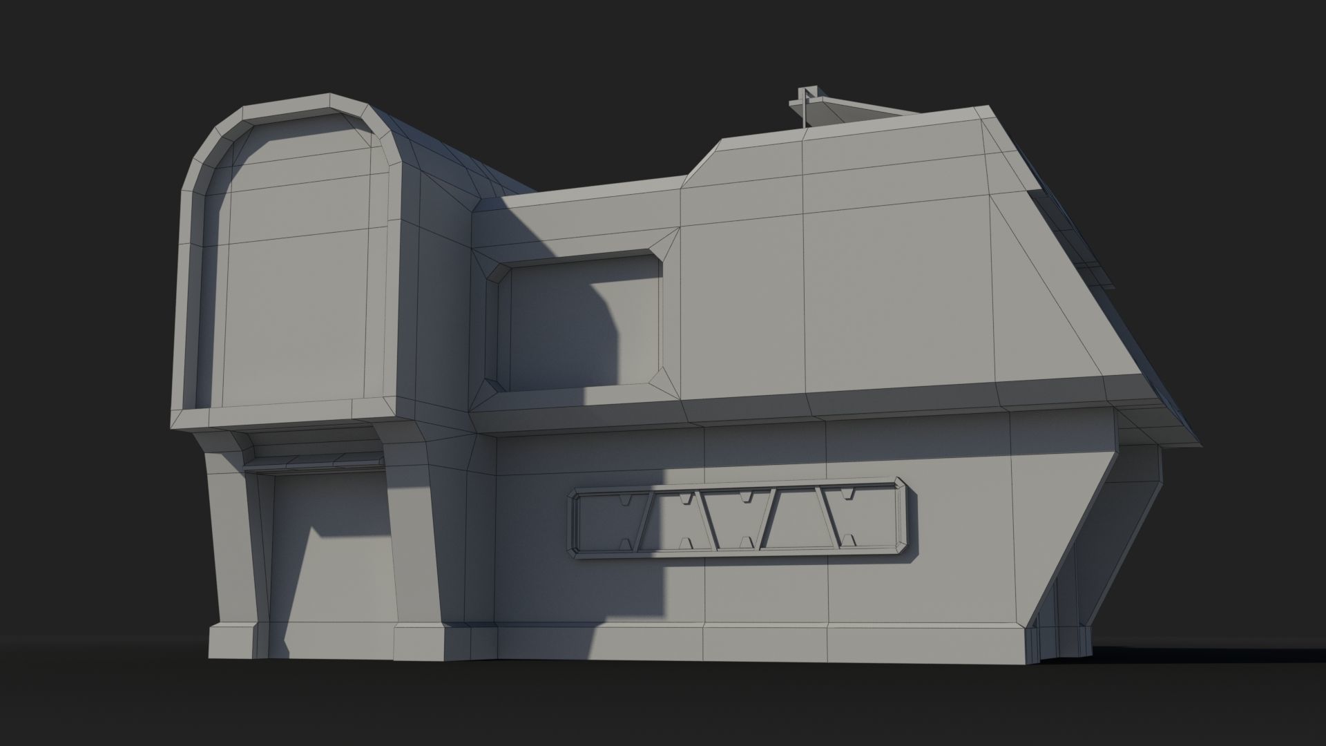 Sci-Fi Industrial x11 Low-poly 3D model_5