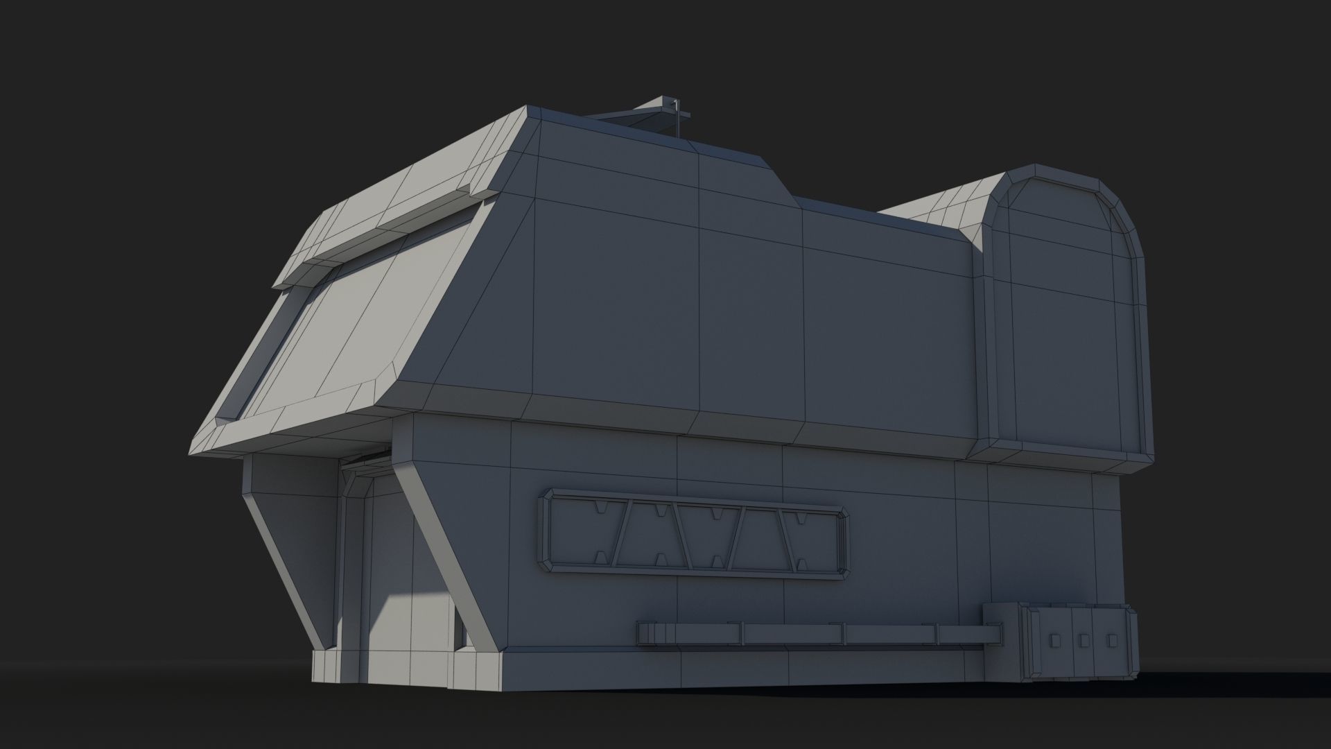 Sci-Fi Industrial x11 Low-poly 3D model_9