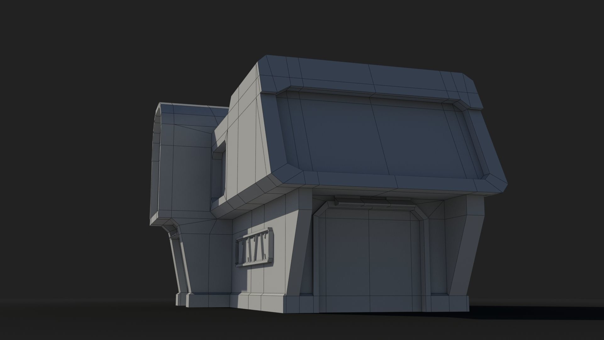 Sci-Fi Industrial x11 Low-poly 3D model_8