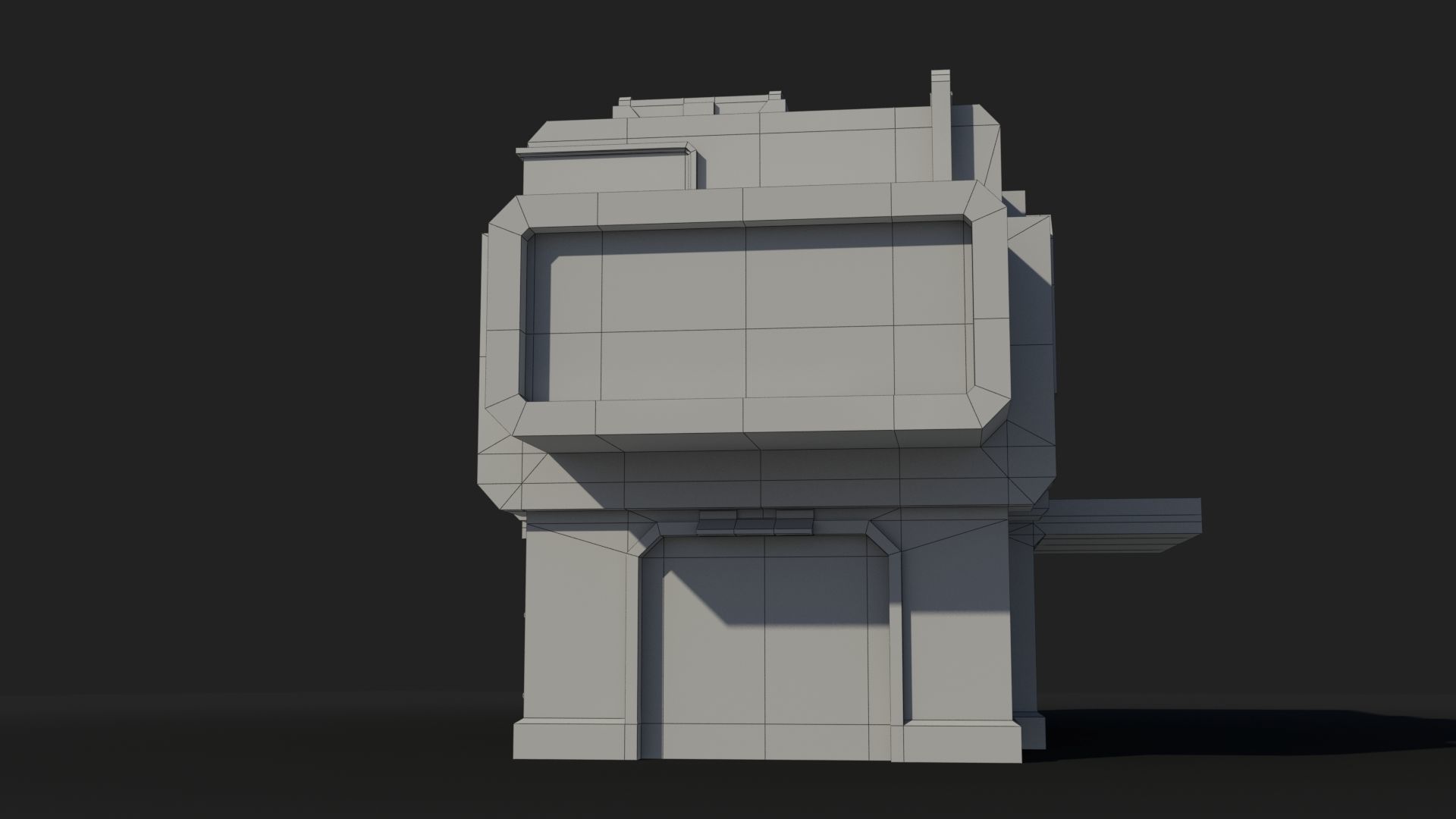 Sci-Fi Industrial x12 Low-poly 3D model_6