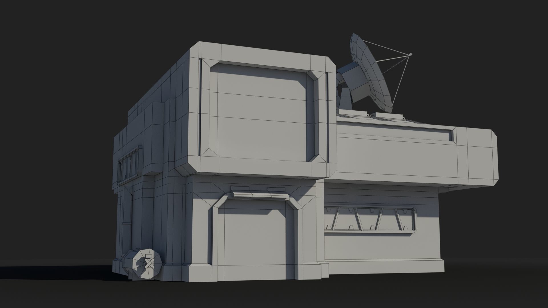 Sci-Fi Industrial x13 Low-poly 3D model_7