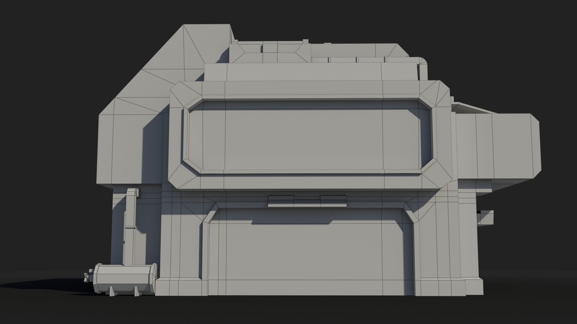 Sci-Fi Industrial x14 Low-poly 3D model_6