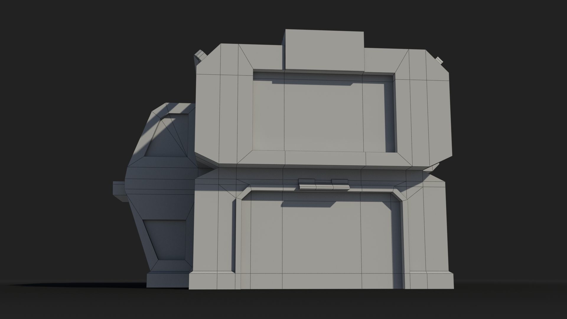 Sci-Fi Industrial x15 Low-poly 3D model_6