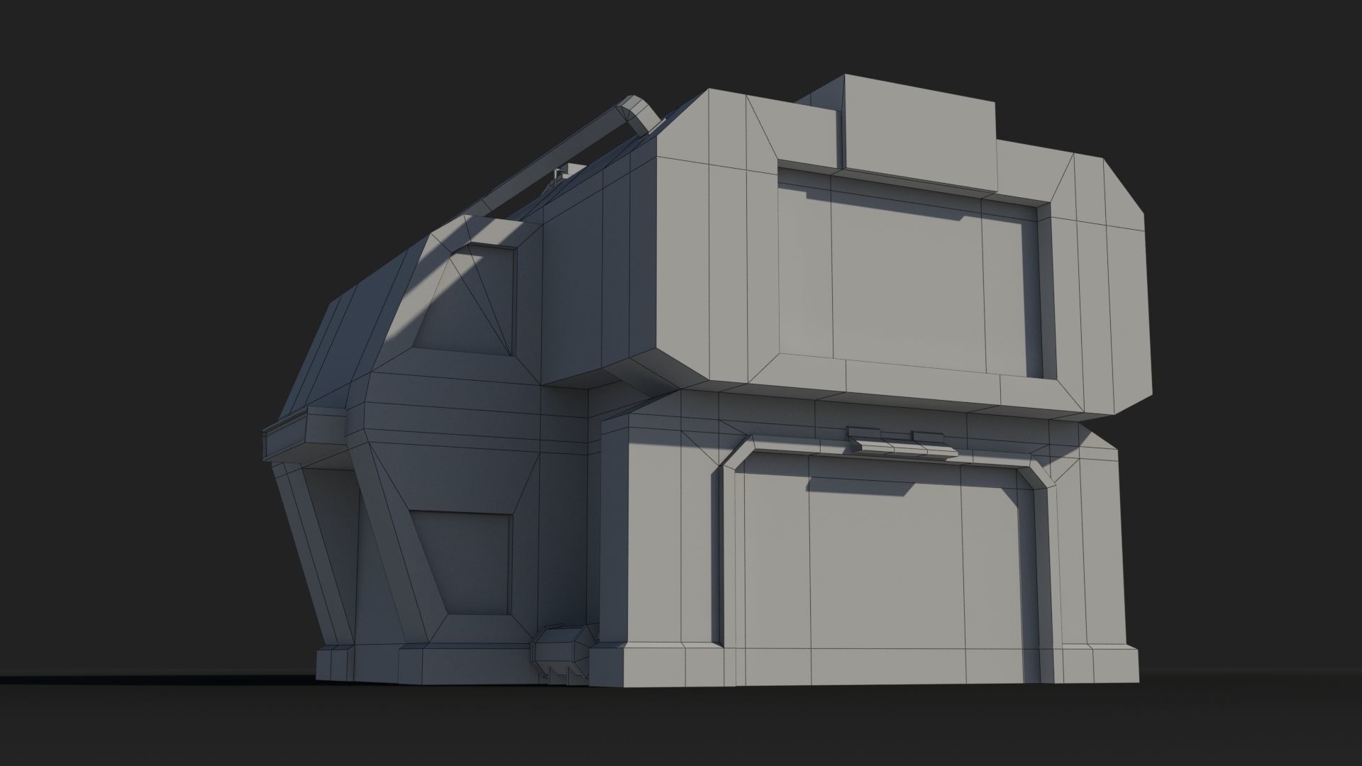Sci-Fi Industrial x15 Low-poly 3D model_5