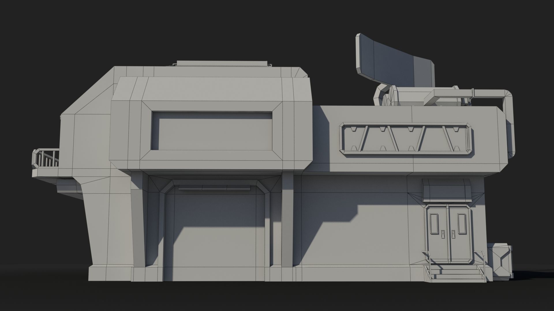 Sci-Fi Industrial x16 Low-poly 3D model_6