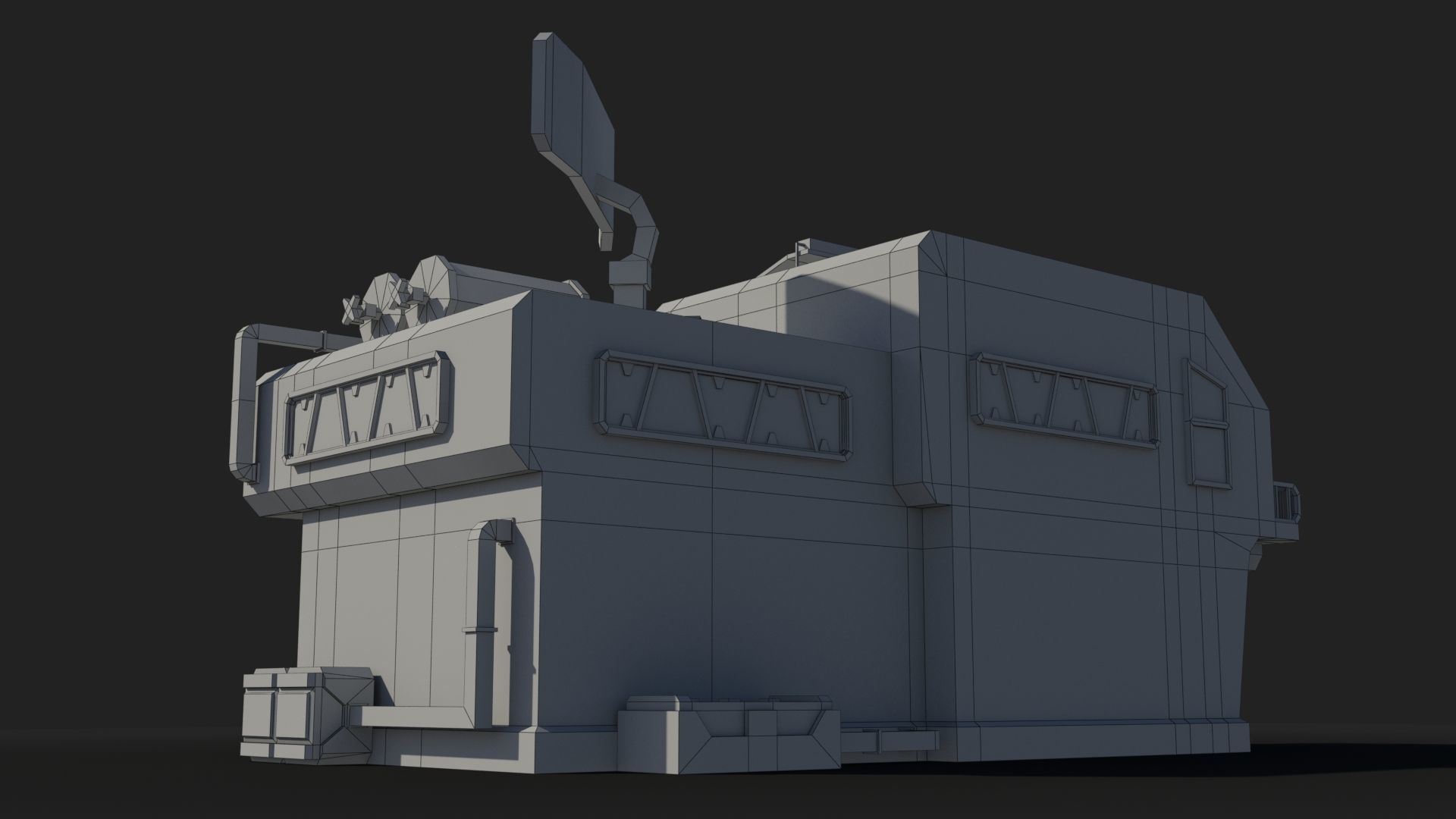 Sci-Fi Industrial x16 Low-poly 3D model_9