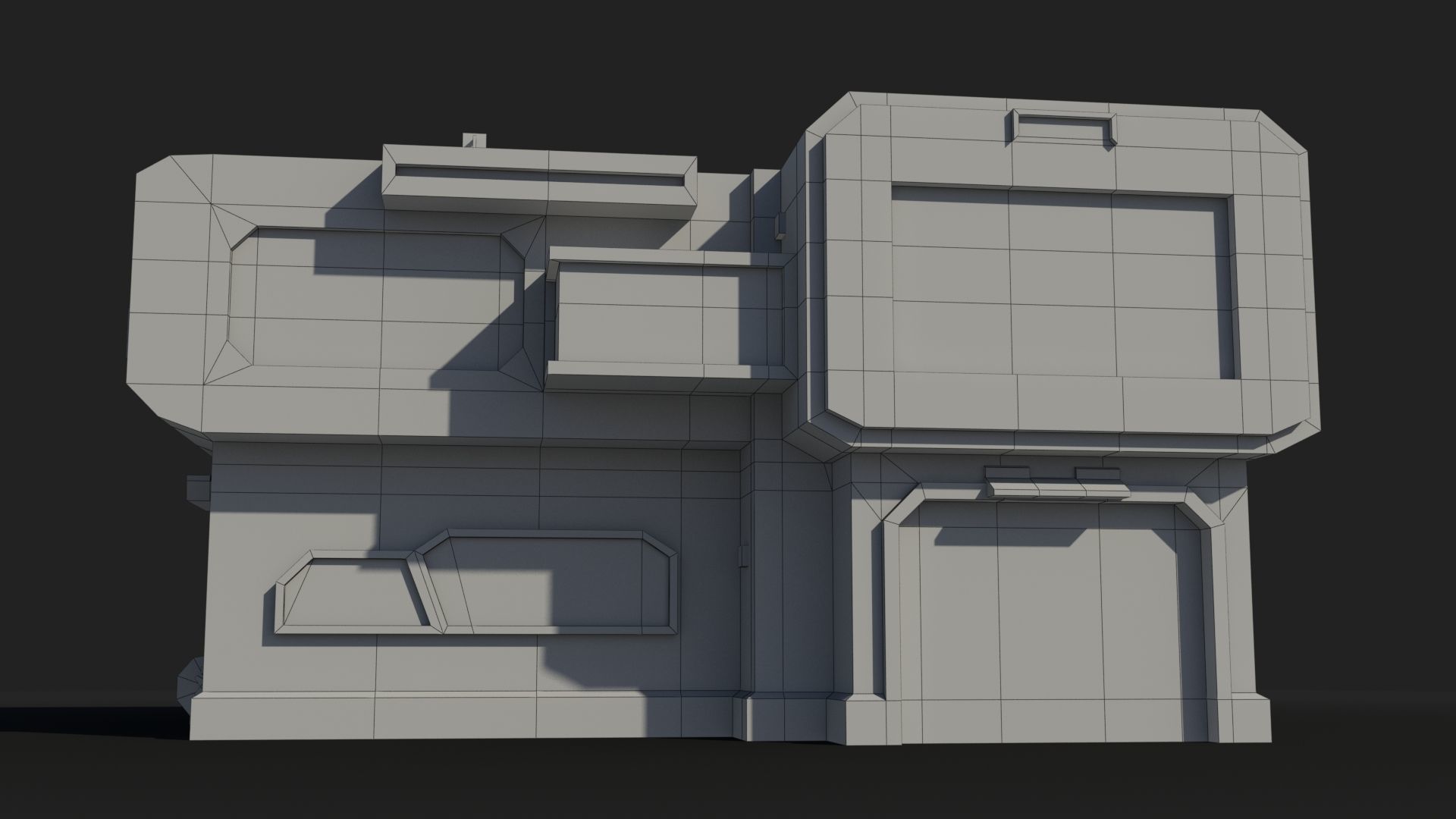 Sci-Fi Industrial x17 Low-poly 3D model_6