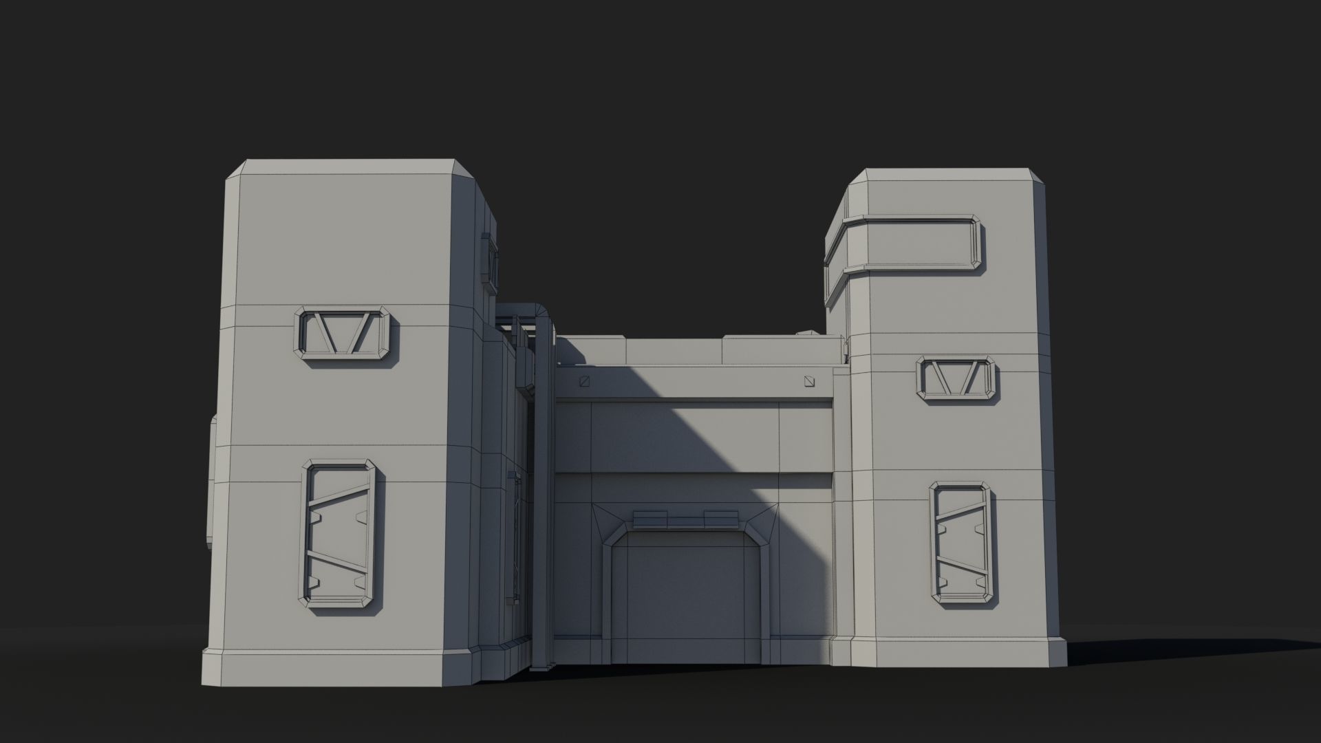 Sci-Fi Industrial x18 Low-poly 3D model_6