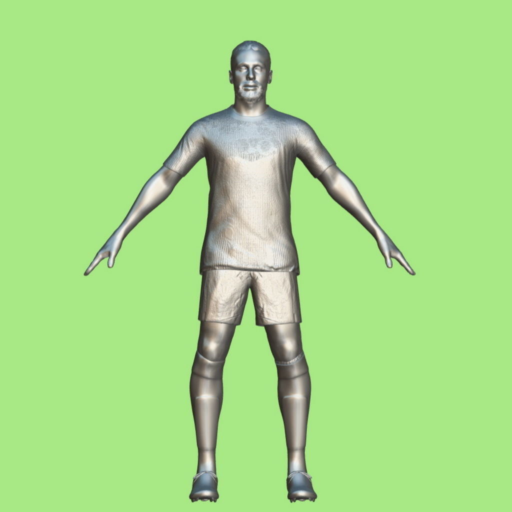T-Pose Rigged Carvajal Real Madrid 23-24 3D model_3