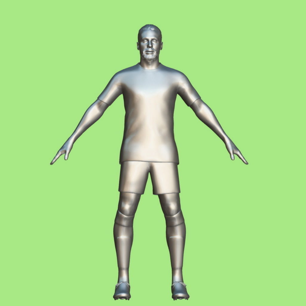 T-Pose Rigged Carvajal Real Madrid 23-24 3D model_2