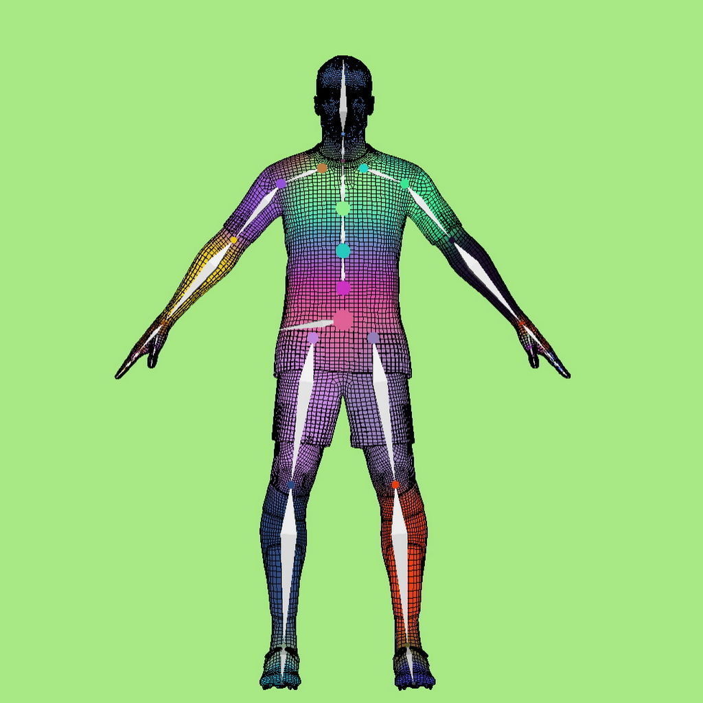 T-Pose Rigged Carvajal Real Madrid 23-24 3D model_6