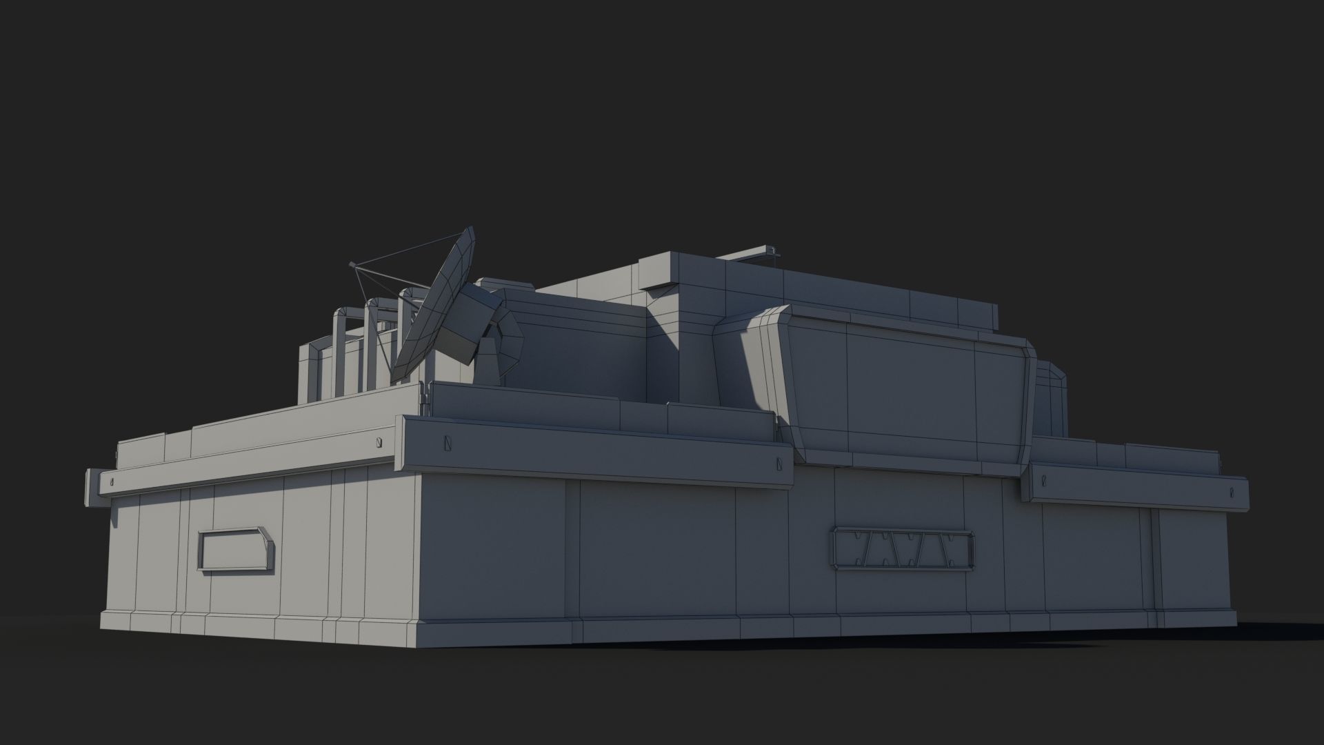 Sci-Fi Industrial x19 Low-poly 3D model_9