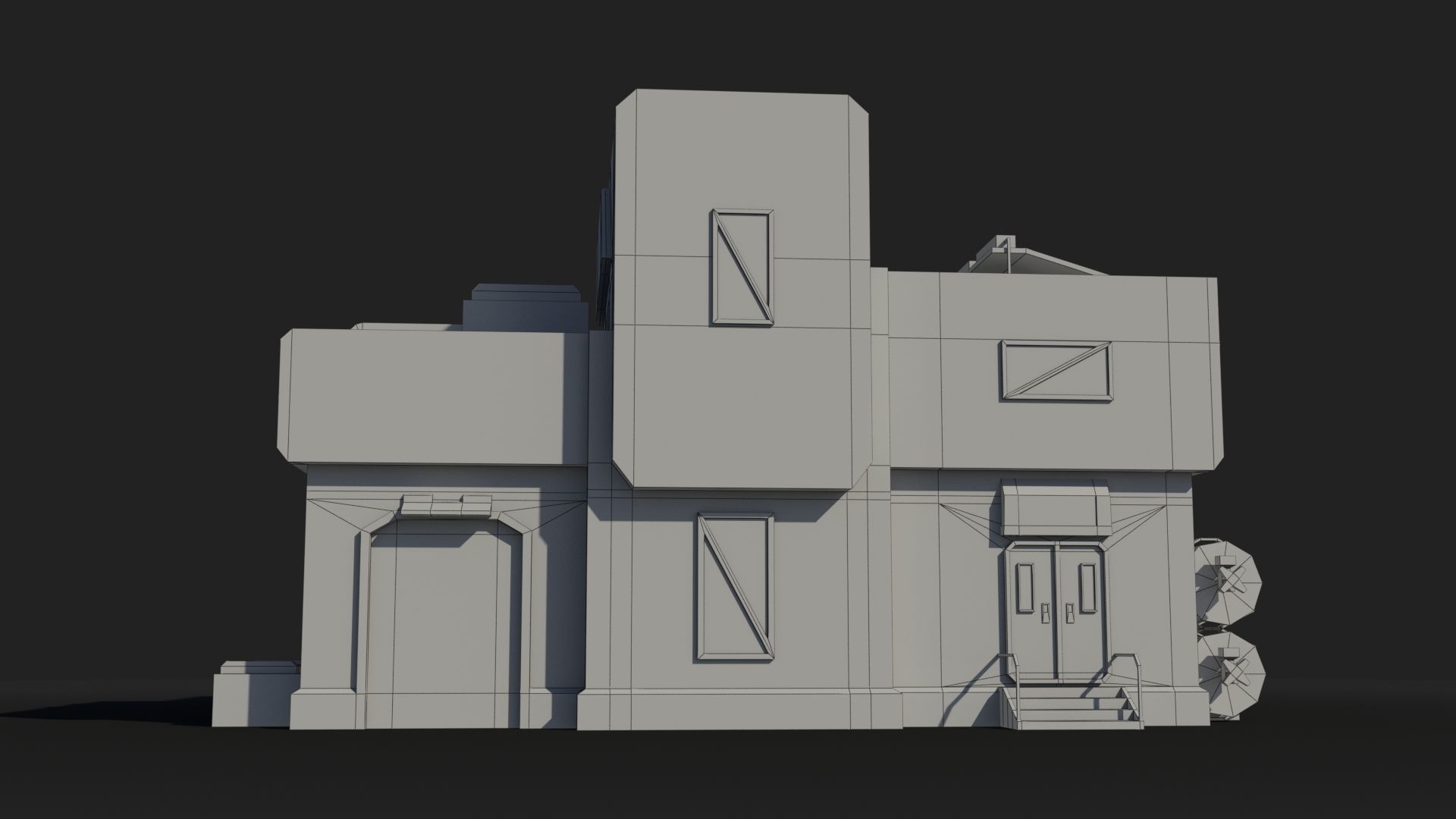 Sci-Fi Industrial x20 Low-poly 3D model_6