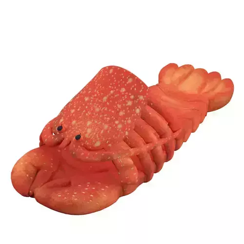 NC Red Crayfish Sandals Womens Low-poly 3D model