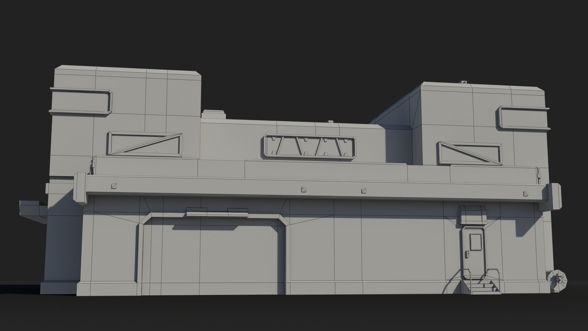 Factory Sci-Fi Industrial x22 Low-poly 3D model_6