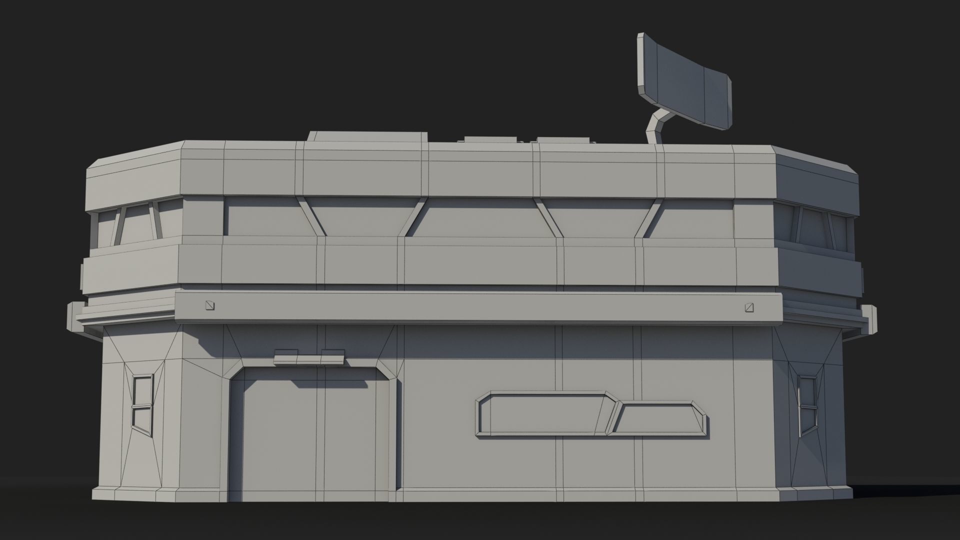 Sci-Fi Industrial x24 Low-poly 3D model_6