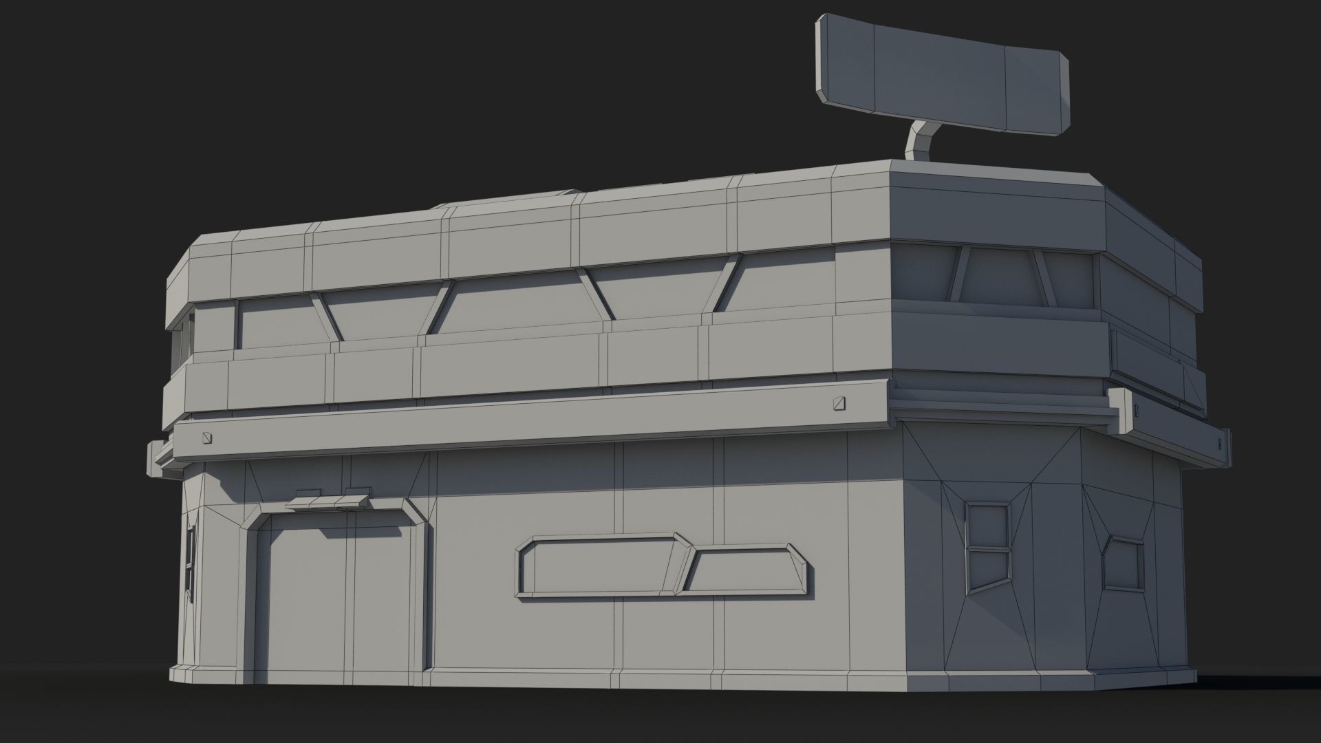 Sci-Fi Industrial x24 Low-poly 3D model_5