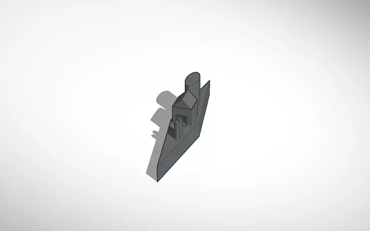 Warship Bot001 Free 3D print model