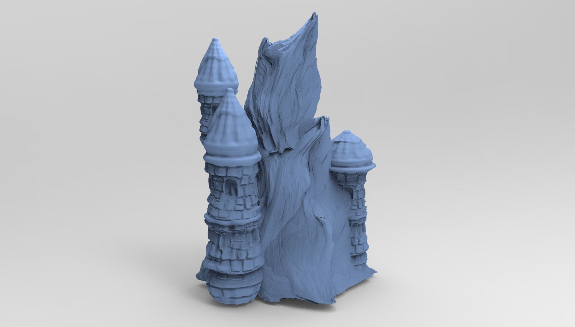 Blackstar Winter cave mountain 3D model_1