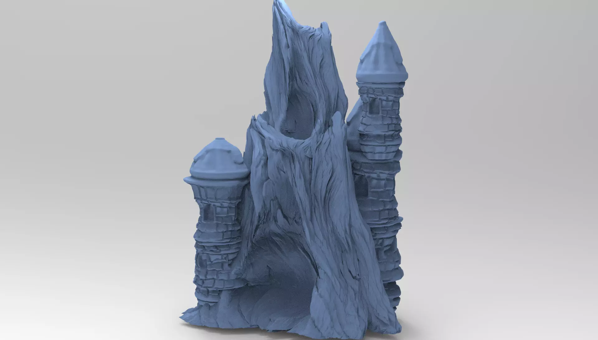 Blackstar Winter cave mountain 3D model_0