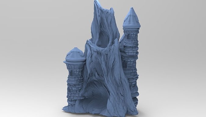 Blackstar Winter cave mountain 3D model
