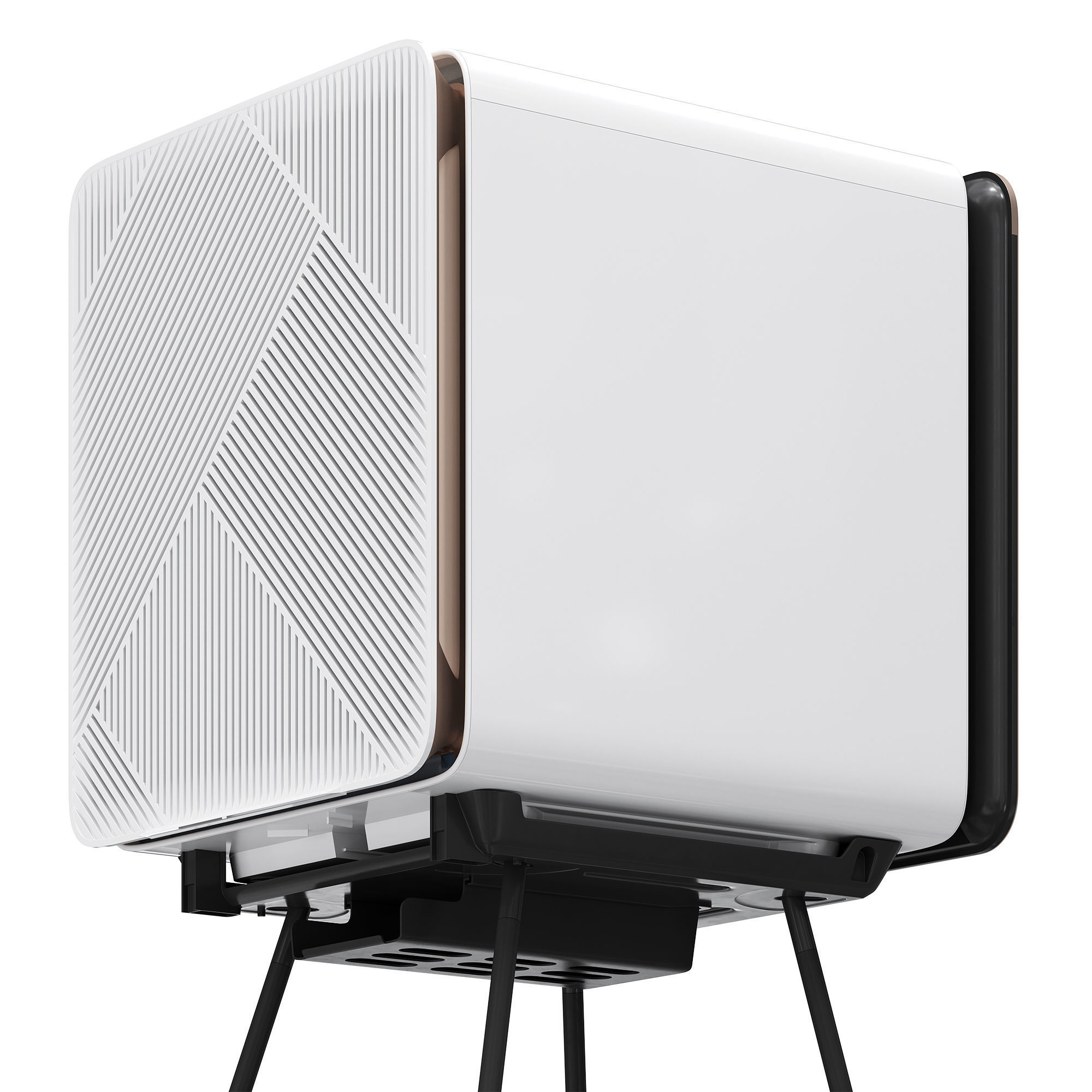 Samsung Bespoke cube air small and Stand 3D model_10