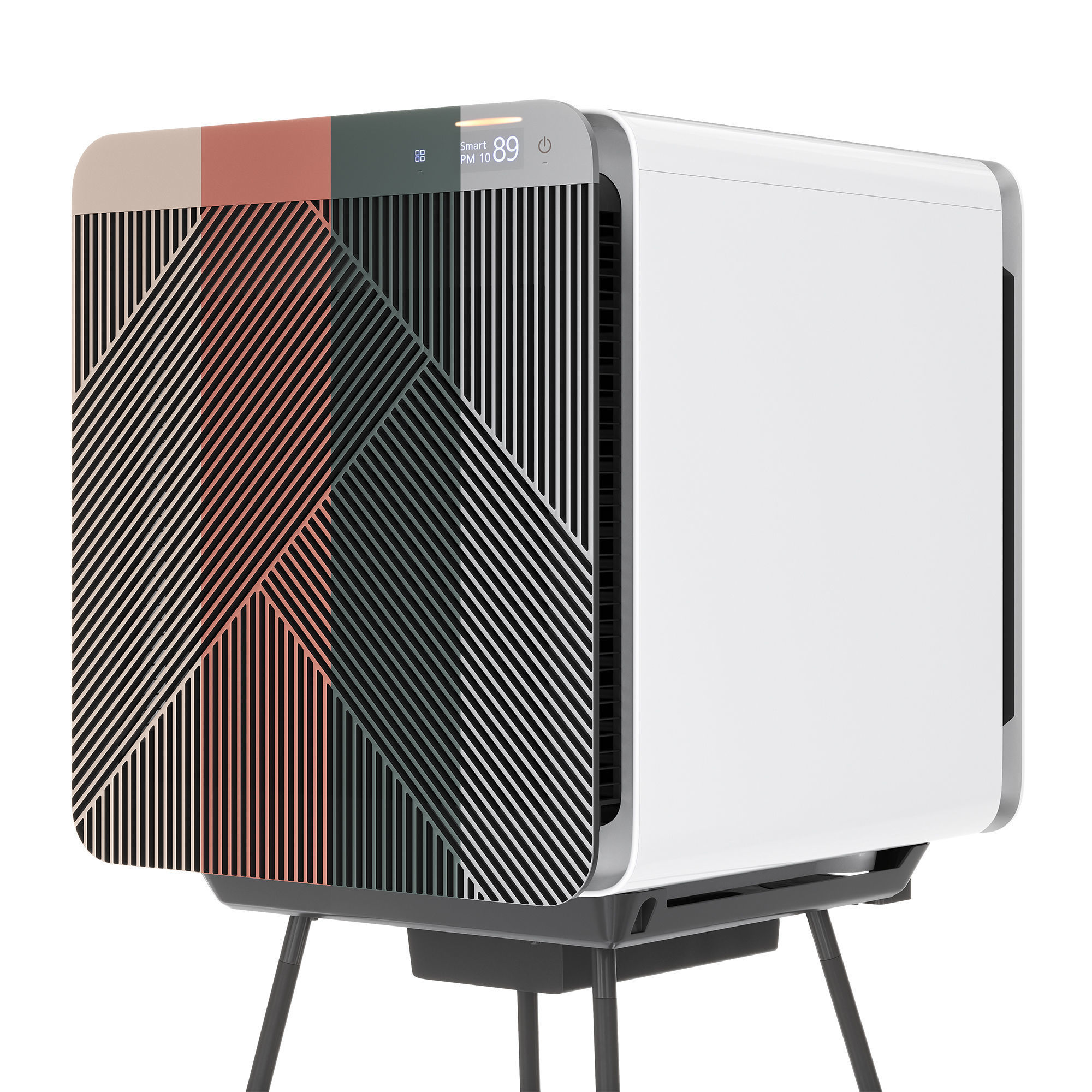 Samsung Bespoke cube air small and Stand 3D model_1