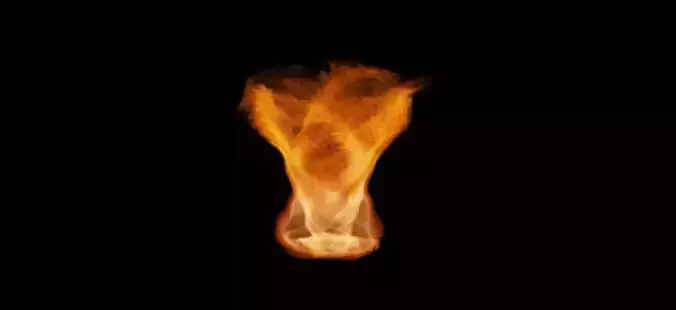 burning fire tornado flame special effects 3D model