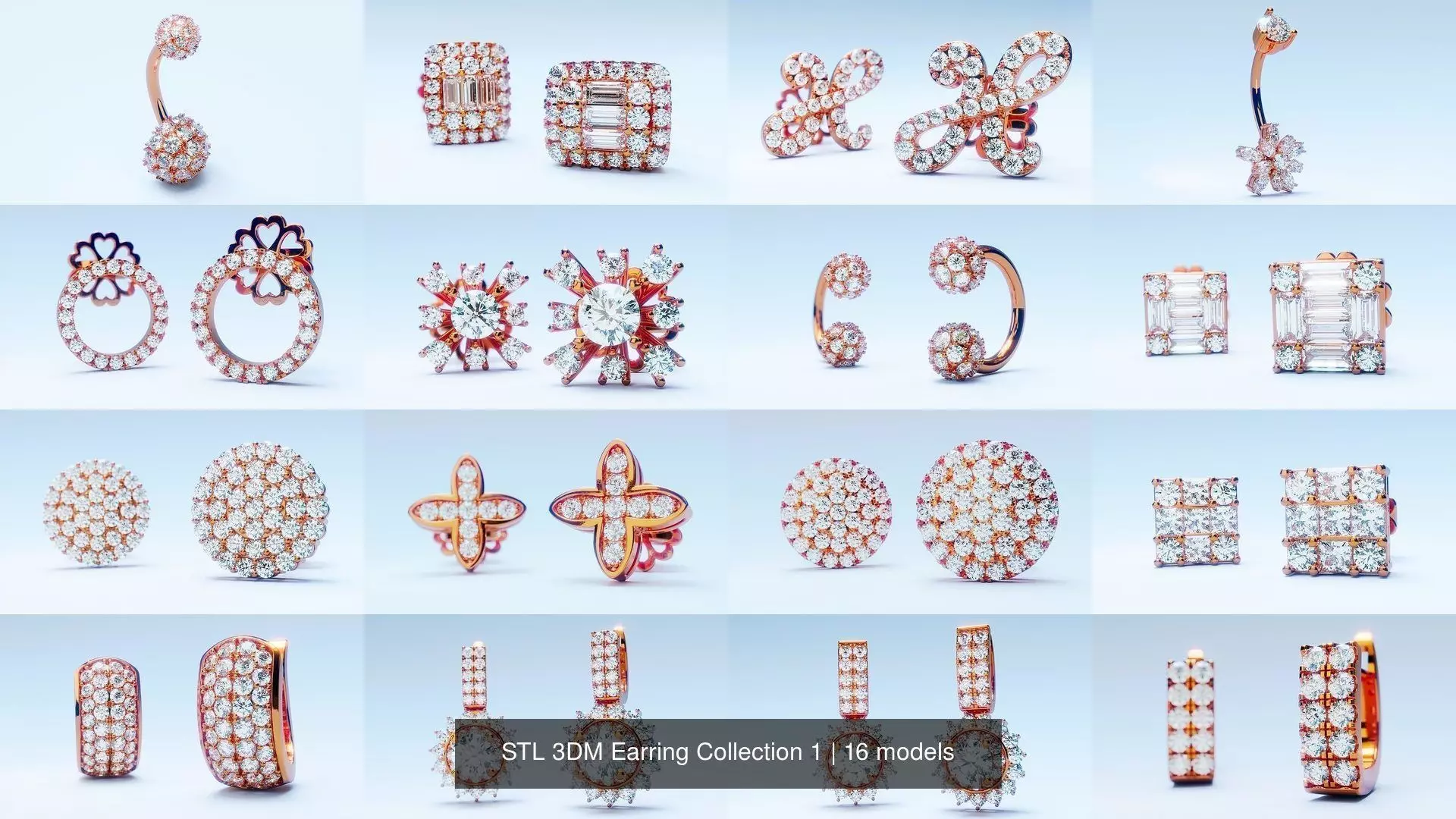 STL 3DM Earring Collection 1 _0