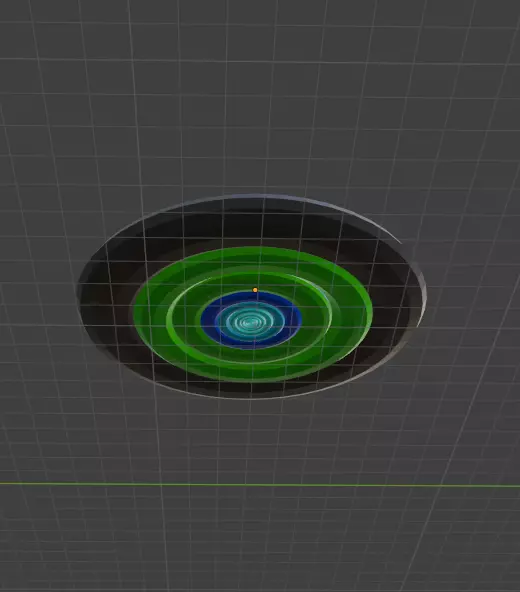 low polly ufo 3D model_0