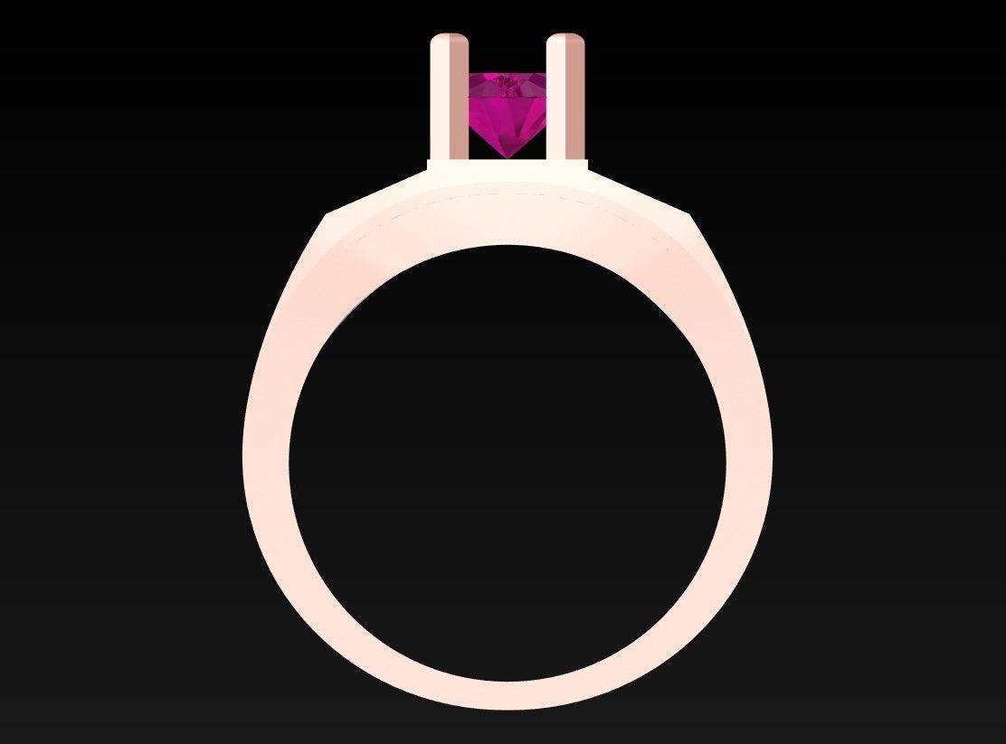 Diamond Ring - Mens Rings - N112307 3D print model_6